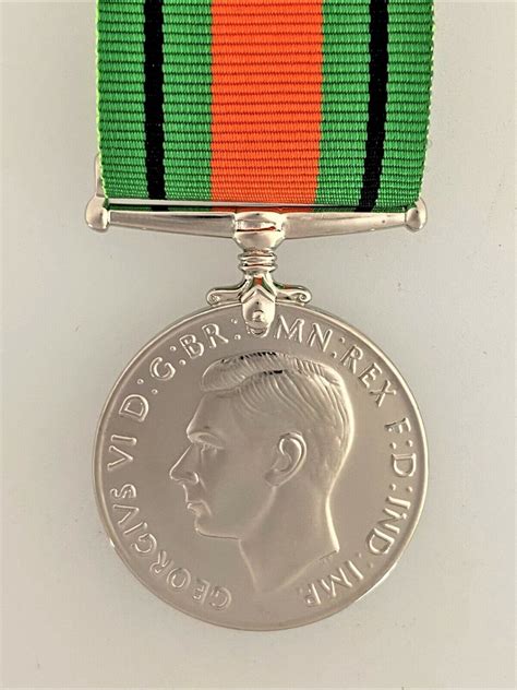 British Ww2 Defence Medal 1939 45 Full Size Veteran Replacement Finest