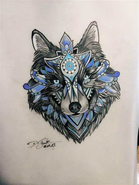 The 25 Best Mandala Wolf Ideas On Pinterest Animal Mandala Tattoo