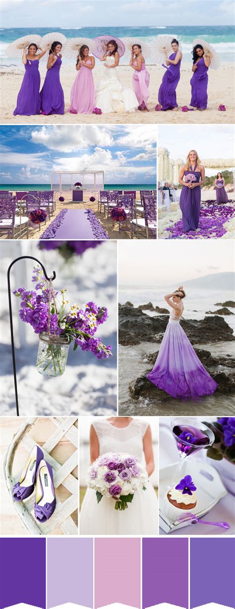 The following 9 beach wedding color combos inspiration can help you plan a perfect wedding party along the romantic seaside. Fabulous Summer Beach Wedding Colors With Matched ...