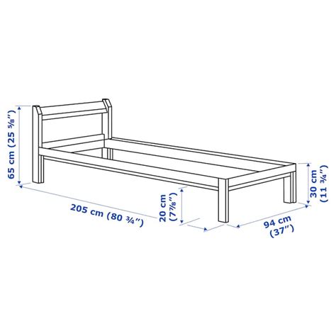 Neiden Bed Frame Pine Luröy Ikea