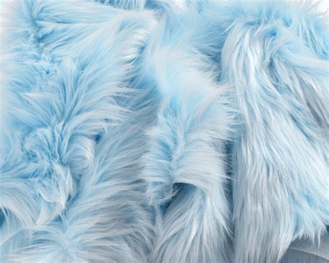 Baby Blue Faux Fur Fabric Craft Squares Baby Blue Fur Fabric Etsy