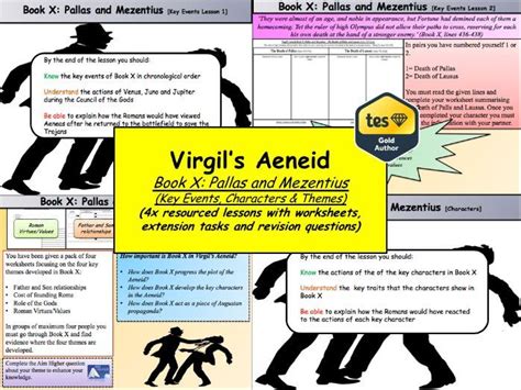 Virgils Aeneid Book X Pallas And Mezentius 4x Lessons New Ocr A