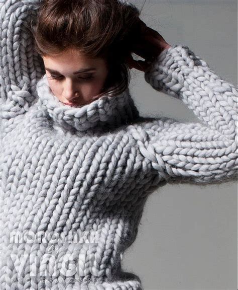 Big Thick Bulky Turtleneck Sweaters By Eddie Chunky Knit Beautiful