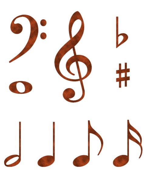 Printable Music Notes Symbols
