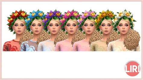 Flower Crown By Lierie At Mod The Sims Sims 4 Updates