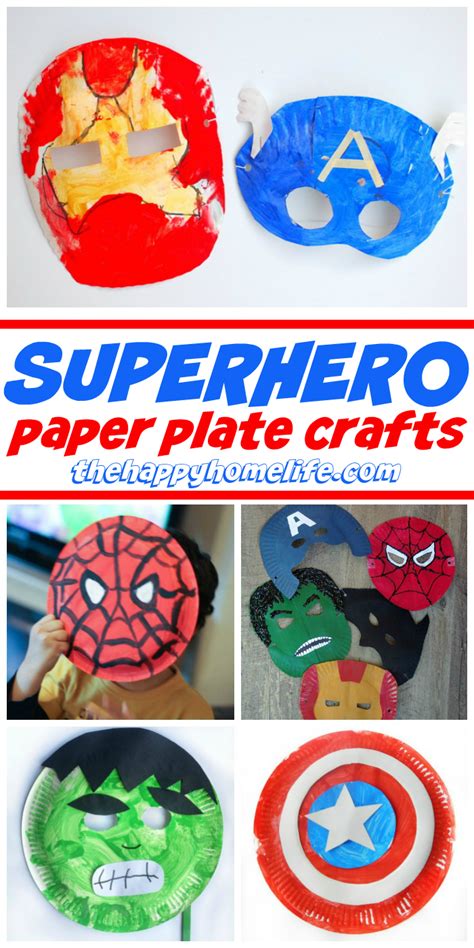 Superhero Paper Plate Crafts For Kids Paper Plate Crafts For Kids Fun