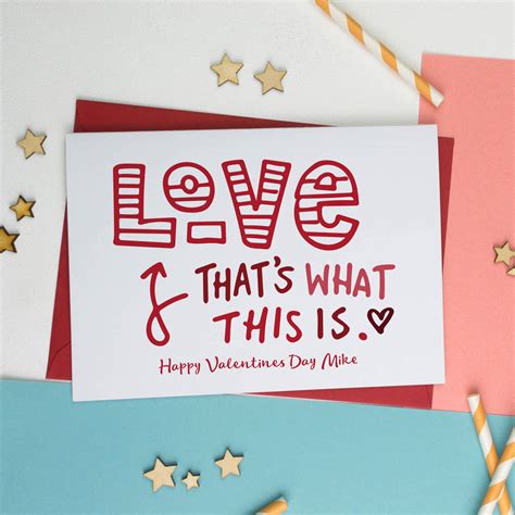 This Is What Love Is Valentines Card By A Is For Alphabet