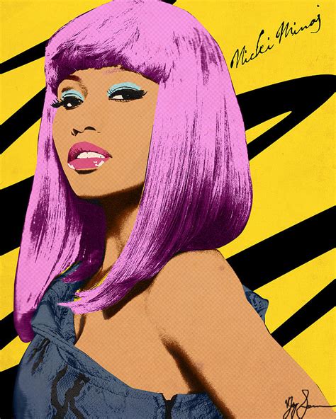 Nicki Minaj Digital Art By Vjay Seminiano Fine Art America