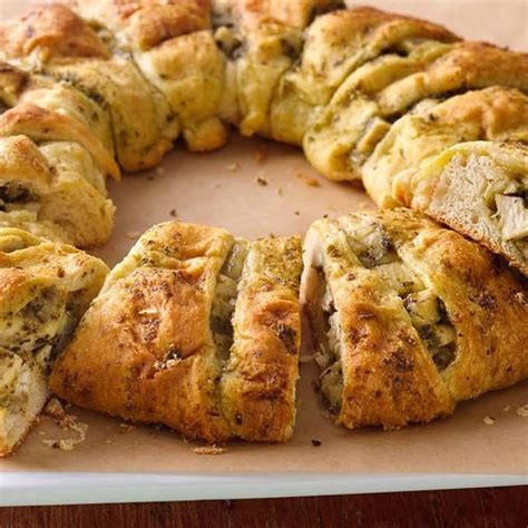 And this is a recipe i'm sure we will make again and again. Pesto Chicken Crescent Ring Recipe | Yummly #cresantrings ...