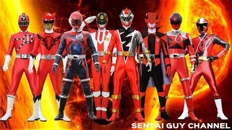 All Red Rangers Of Super Sentai 1975 2019 Youtube