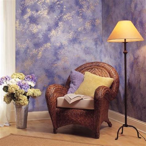 Even standing pretty close to the wall, it looks like it has a great deal of texture to it, rather than just being paint. 10 Decorative Paint Techniques for Your Walls