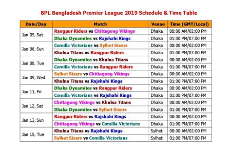 Dates will be confirmed in due course, asian cricket council said. Learn New Things: BPL Bangladesh Premier League 2019 ...