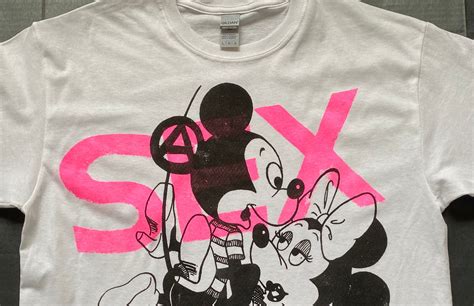 Punk Mickey Minnie Mouse Sex Tshirt Seditionaries Cartoon Etsy