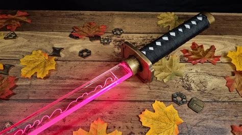 Katana Acrylic Lightsaber Blade Tethan Props