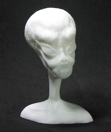 3d Printed Alien Head Bust 9900 Picclick