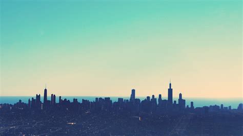 10000x10000 Chicago City Skyline 10000x10000 Resolution Wallpaper Hd