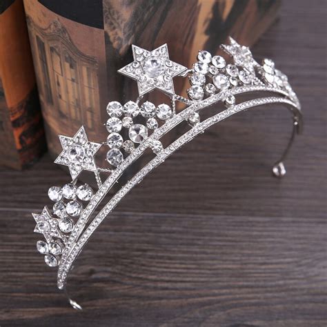 Vintage Baroque Pearl Queen King Bride Tiaras Crowns For Women