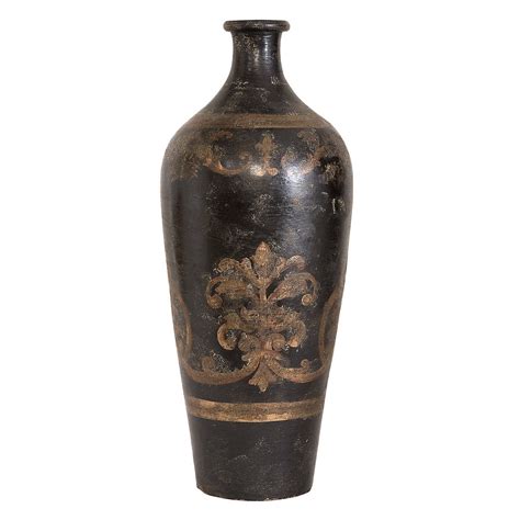 Do you love to give your flower arrangements and candle display a unique look? Uttermost Mela 24-in. Floor Vase in 2020 | Tall vase decor ...