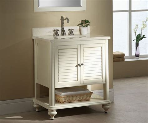 Dalston floor standing vanity unit and white marble basin. V-ISLANDER-30WT - ISLANDER Vanity - 30" Tropical White ...