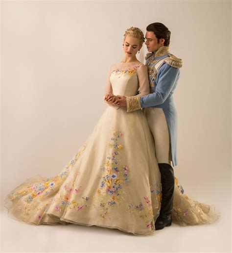 Cinderella Wedding Dress Lily James Official Disney Cinderella Wedding Dress For Brides Glamour