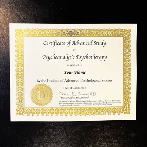 Certificate In Psychoanalytic Psychotherapy Ces
