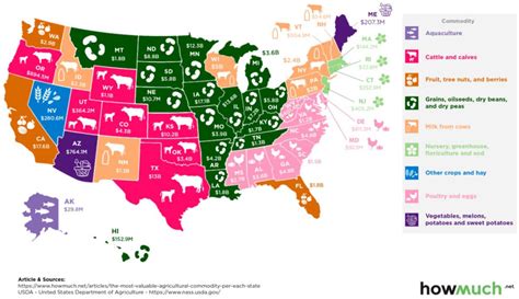 Mapping The Most Valuable Agricultural Commodity In Each Us State