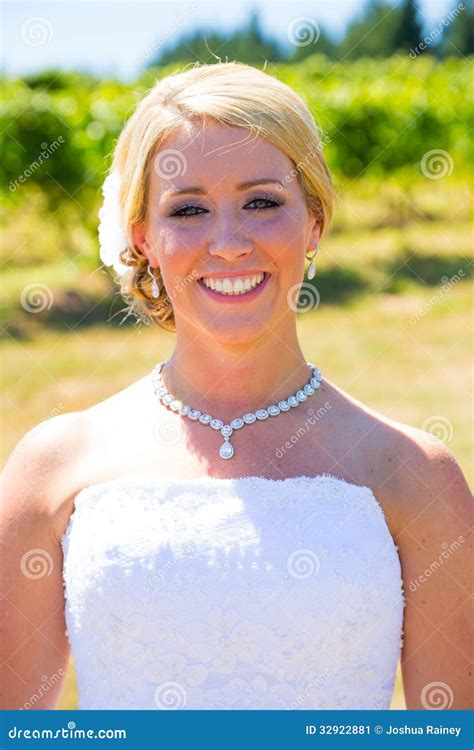 Bride On Her Wedding Day Stock Image Image Of Female 32922881