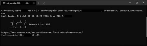 How To Ssh To Ec2 Aws From Windows 10 Cmd Or Terminal Jarrods Tech