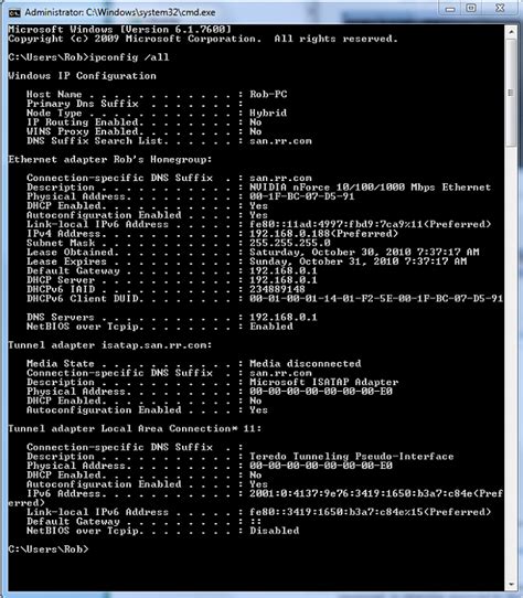 This would include both the hardware mac addresses as well as your ip address associated with that mac. Unidentified network - invalid IP configuration - Windows ...