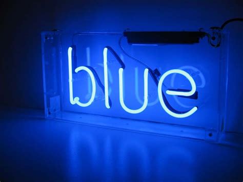 Blue Neon Sign Blue Aesthetic Blue Feeds Blue Sargent