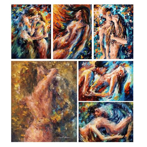 Abstract Body Art Graffiti Naked Man And Woman Oil Painting Canvaspaintart