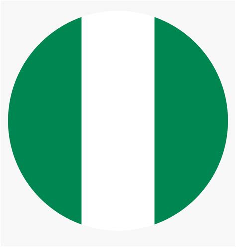 Nigeria Flag Round Medium Clipart Png Download Bandeira Da Nigéria