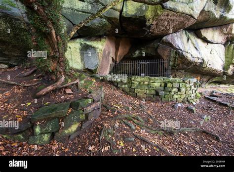 Hermits Cave Below Cratcliffe Tor In The Peak District Derbyshire