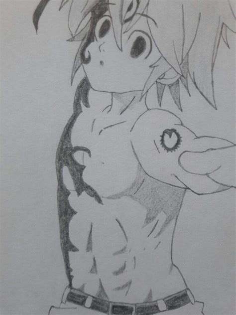 Near the beginning of ginga densetsu weed, the protagonist gets shot. Sir Meliodas Drawing (The Seven Deadly Sins) | Anime Amino