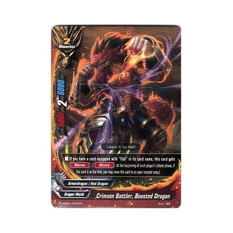 Future Card Buddyfight Card H Sd01 0003 Crimson Battler Boosted Dragon