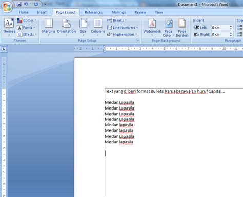 Panduan Sederhana Microsoft Office 2007 Cara Memberi Bullets Pada Text