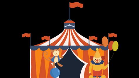 Easy To Use Cartoon Mg Animation Combination Illustration Circus Video