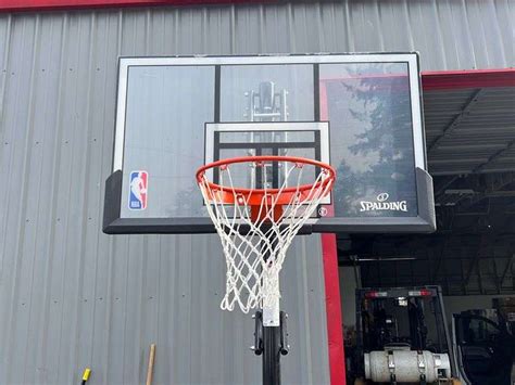 Spalding 54 Performance Acrylic Accuglide Portable Basketball Hoop