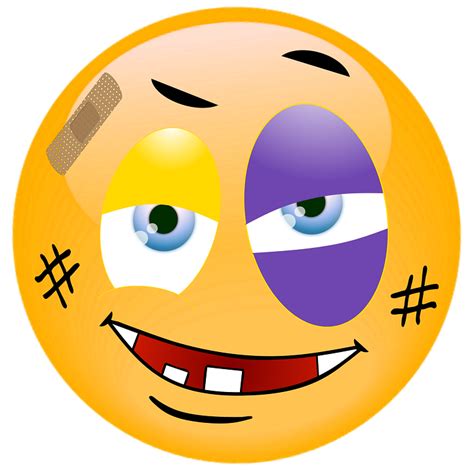 Download Emoji Injured Black Eye Royalty Free Stock Illustration Image