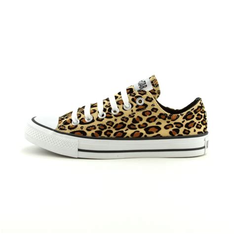 Converse All Star Lo Athletic Shoe Tan Leopard Journeys Shoes