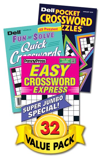 Expert Challenger Crossword Value Pack Penny Dell Puzzles