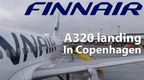 Finnair Airbus A320 Christmas Day Landing In Copenhagen Kastrup Airport