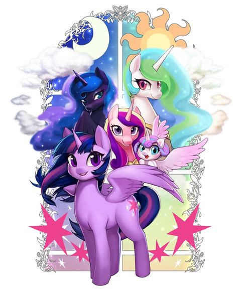 My Little Pony Princess Celestia And Princess Luna And Princess Cadence