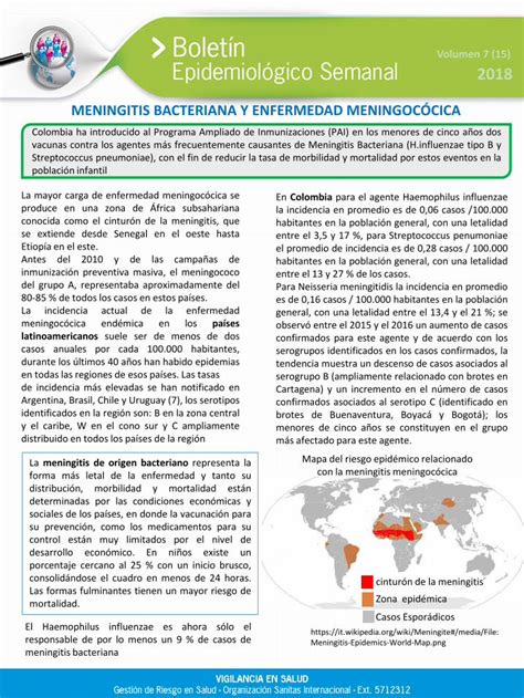 Pdf Meningitis Bacteriana Y Enfermedad MeningocÓcica · Volumen 7 15