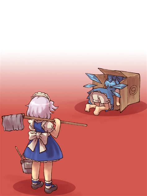 Izayoi Sakuya And Cirno Touhou Drawn By Sankuma Danbooru