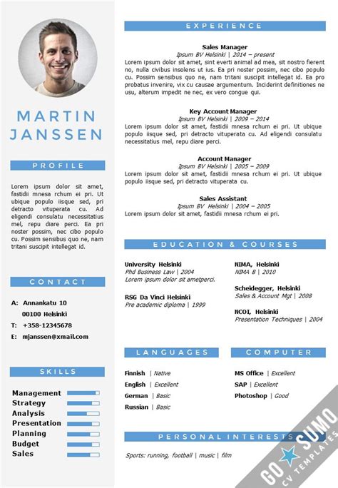 Free cv template word to download, modify, and print ✅. Editable Simple Resume format In Word | williamson-ga.us