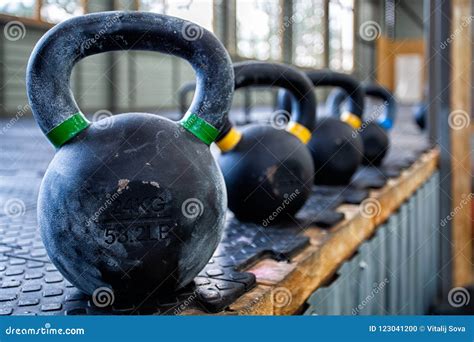 A Close Up Of A Variety Of Weights Stock Photo Image Of Bodybuilding