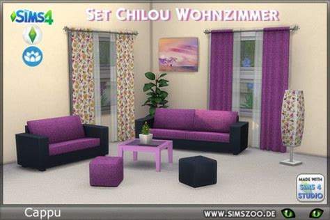 Blackys Sims 4 Zoo Chilou Livingroom By Cappu • Sims 4 Downloads Sims