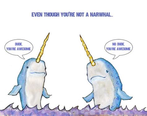 Awesome Narwhals Greeting Card