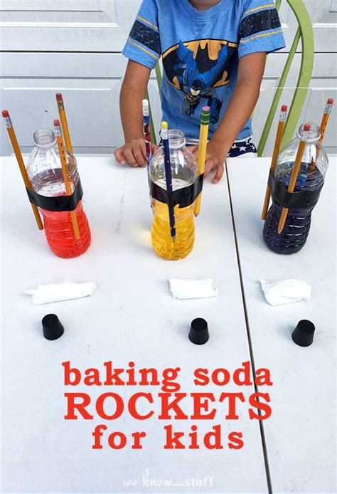 How To Make Baking Soda Rockets For Kids Easy Science Projects